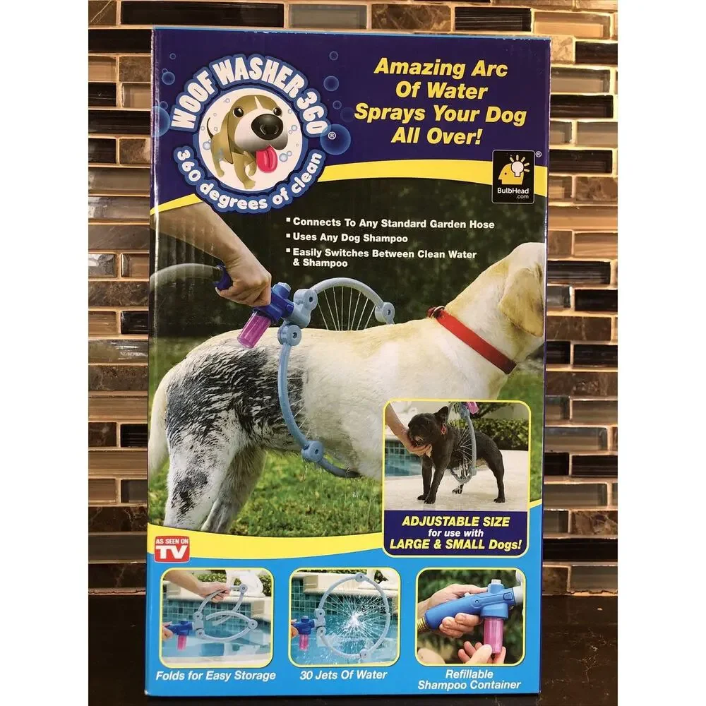 Woof Washer Pet Washer Clean Dog Washing Station Bath for Dog- 360 As Seen On TV